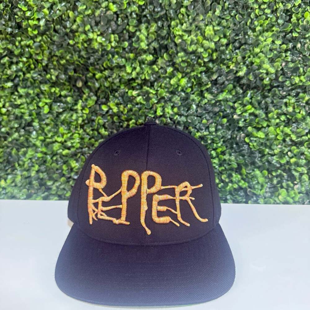 Red Hot Chili Peppers Snapback Hat Black Embroidered